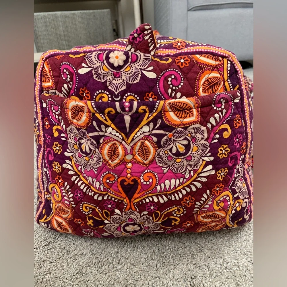 Vera Bradley Extra Large Paisley Overnight Bag - Picture 3 of 5